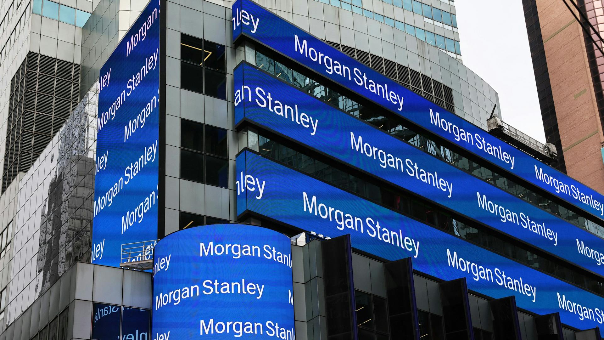 The Morgan Stanley headquarters building is seen on January 17, 2023 in New York City